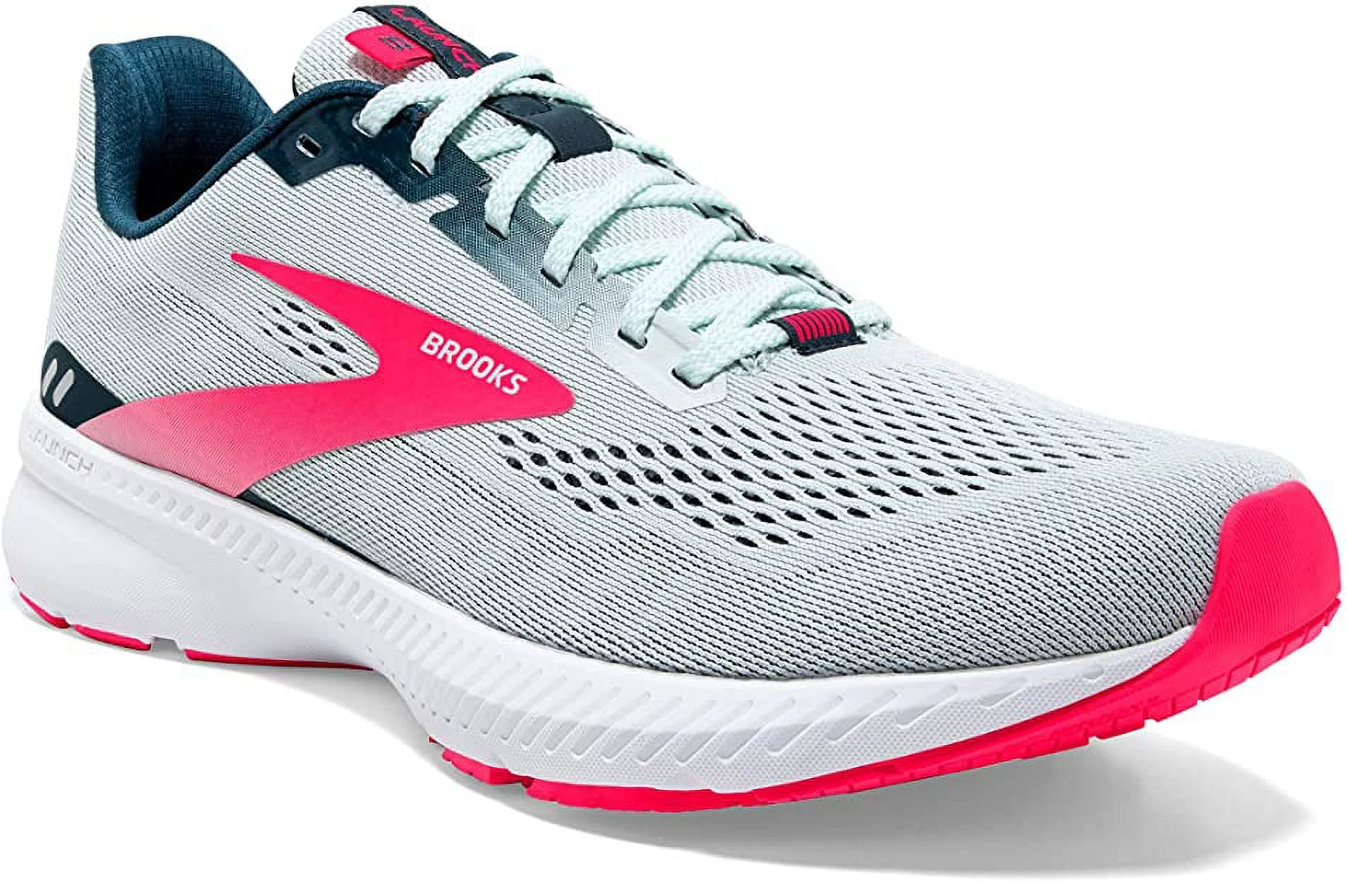 Brooks Launch 8 Ice Flow/Navy/Pink 8 B