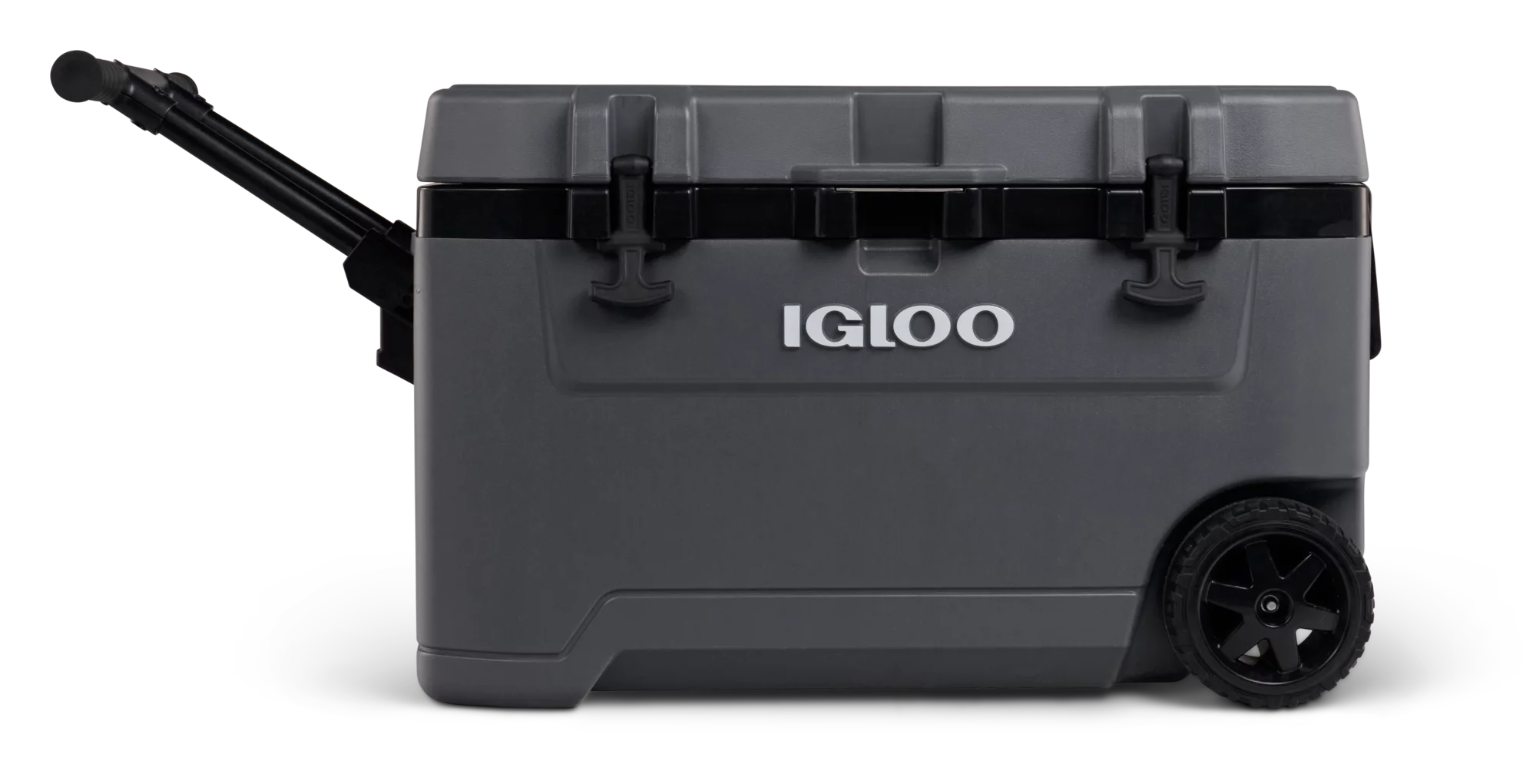 Igloo Overland 72 Quart Ice Chest Cooler with Wheels, Gray (31