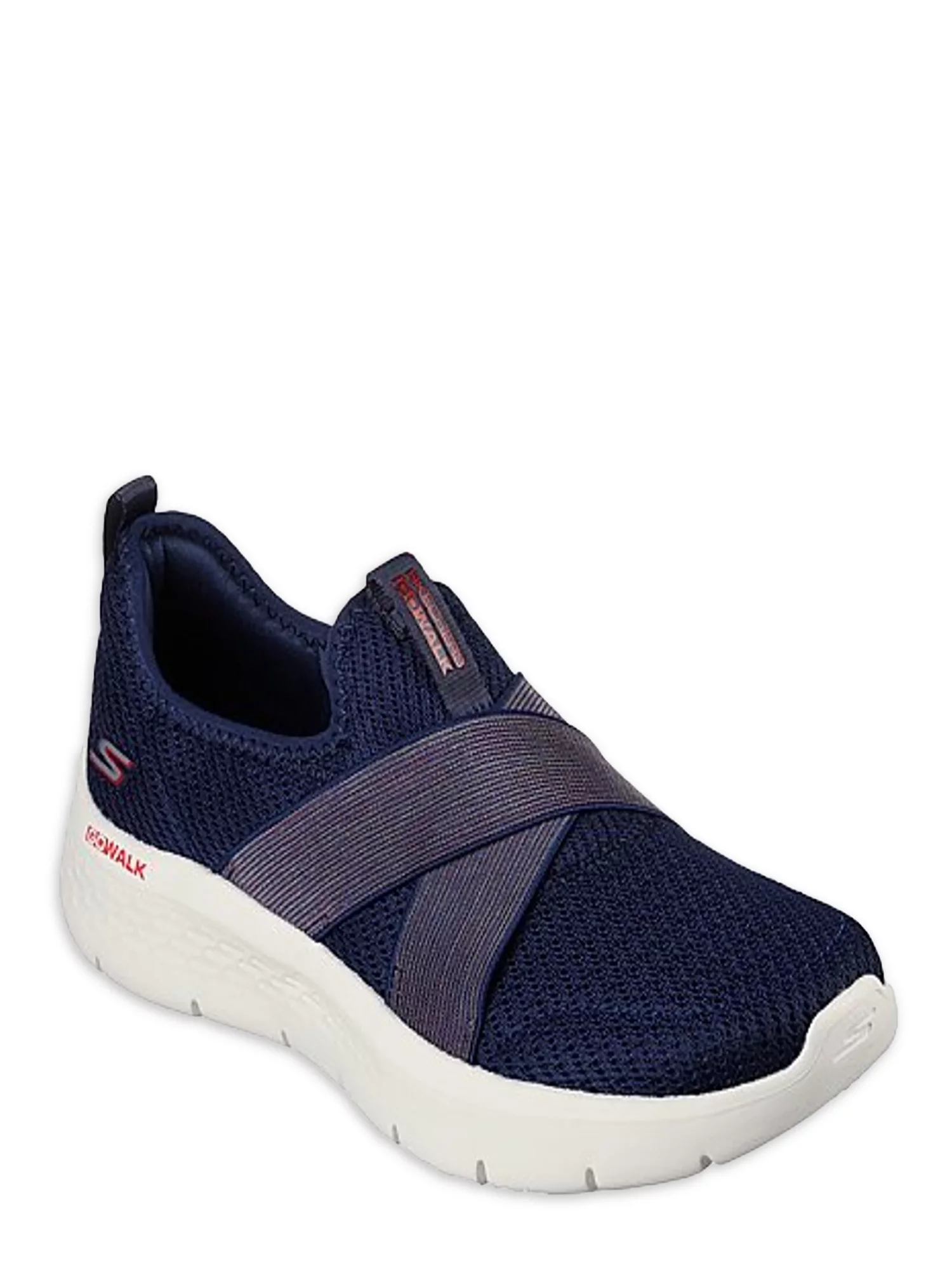 Skechers Women's GOwalk Flex Lilly Criss-Cross Slip-on Comfort Athletic Walking Sneaker