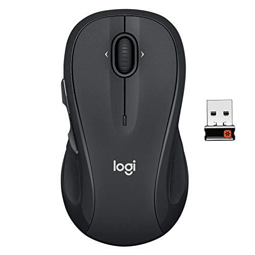 Logitech M510 Wireless Mouse, Mouse for Laptop and PC with USB Unifying Receiver, Programmable Buttons - Graphite