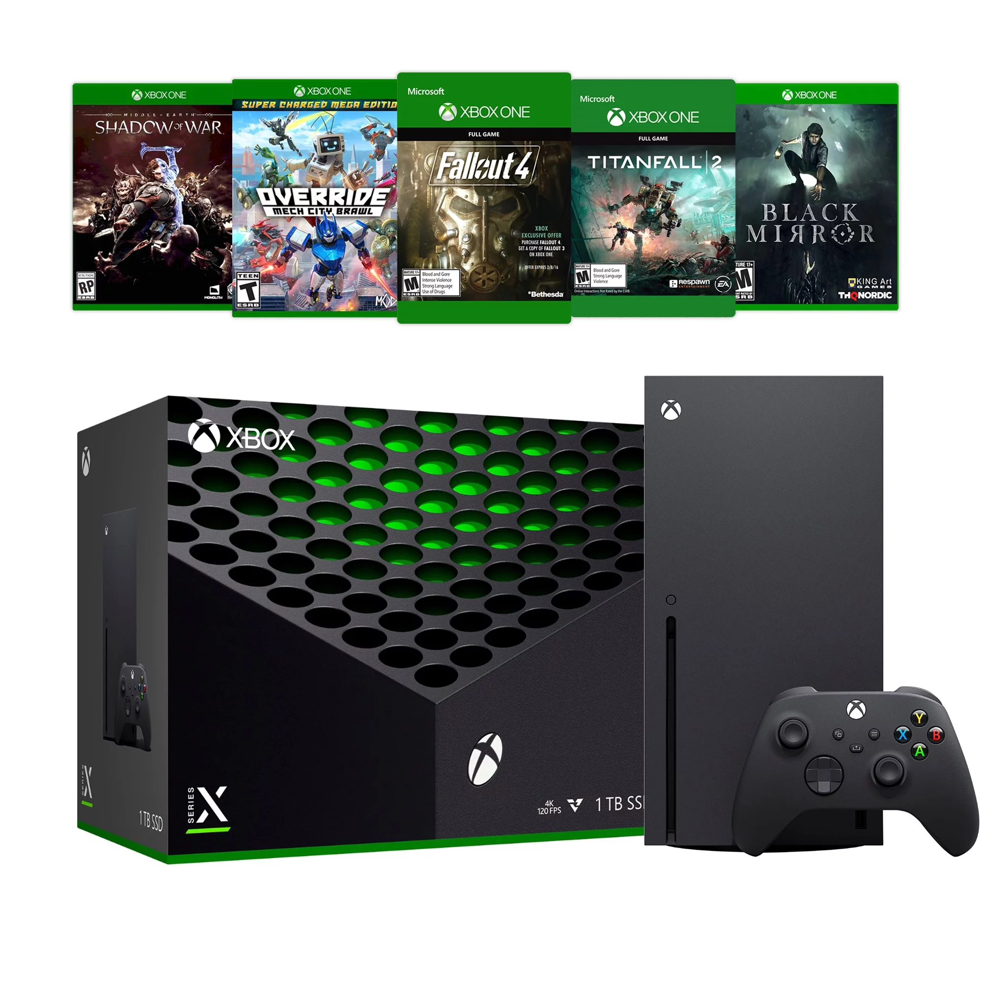 Xbox Series X Latest Flagship 1TB SSD Console Bundle with Five Games
