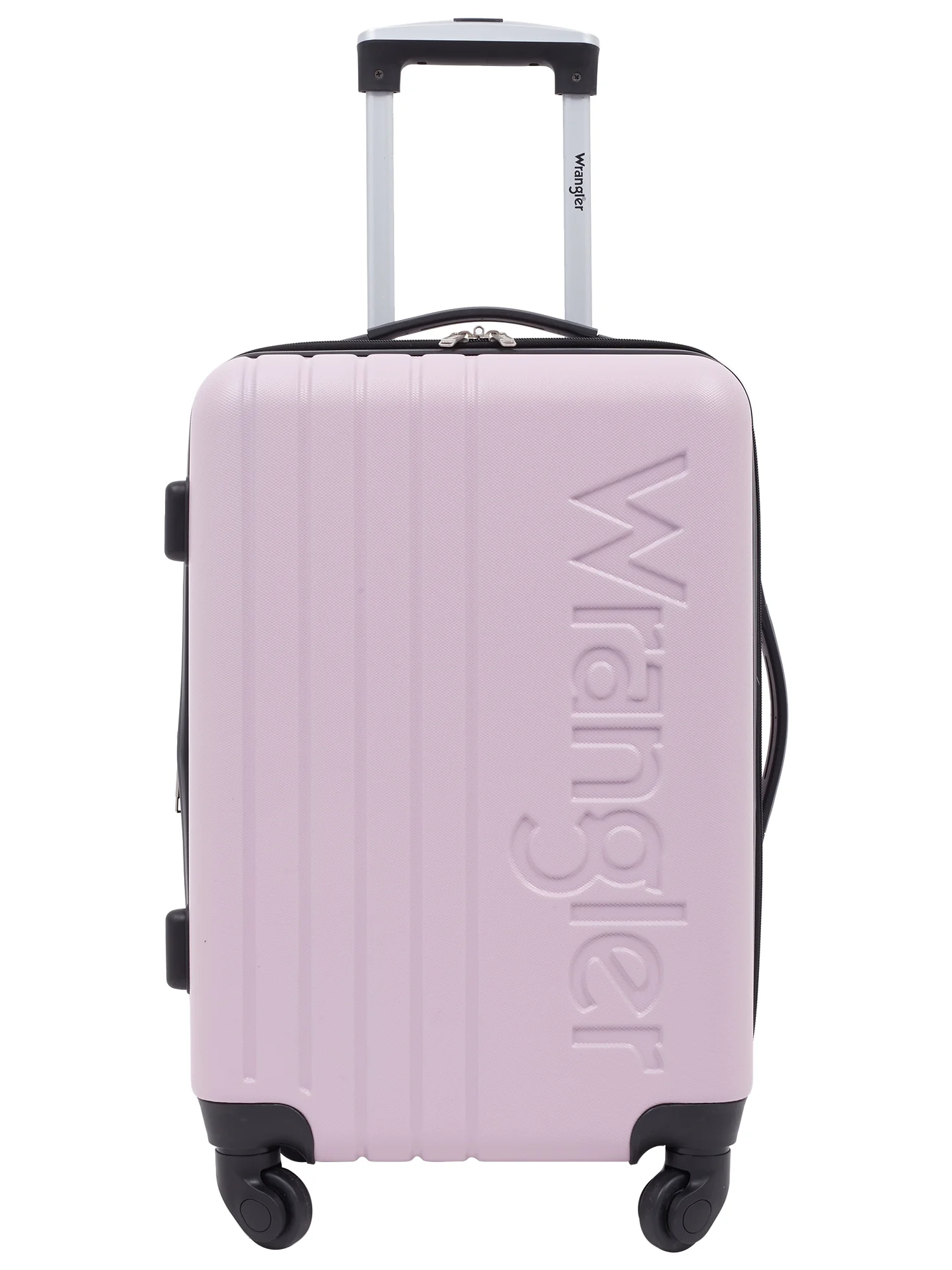 Wrangler San Antonio 3pc Expandable Rolling Luggage Set w/ 20in Rolling Carry-on and 2 Packing Cubes, Lilac