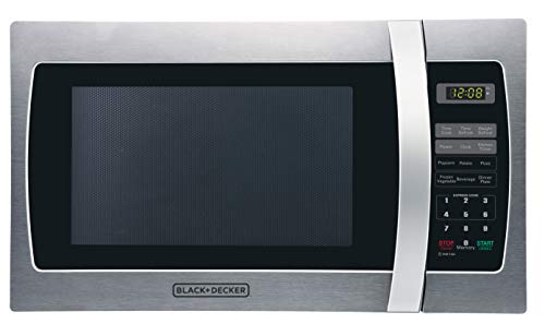 BLACK+DECKER Stainless Steel Microwave with Turntable