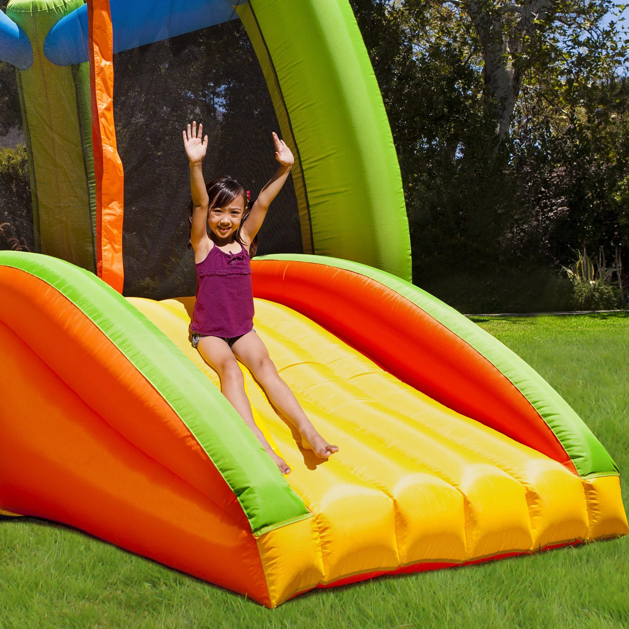 Sportspower My First Jump 'n Play, 12 feet Inflatable Bounce House with Lifetime Warranty on Heavy Duty Blower