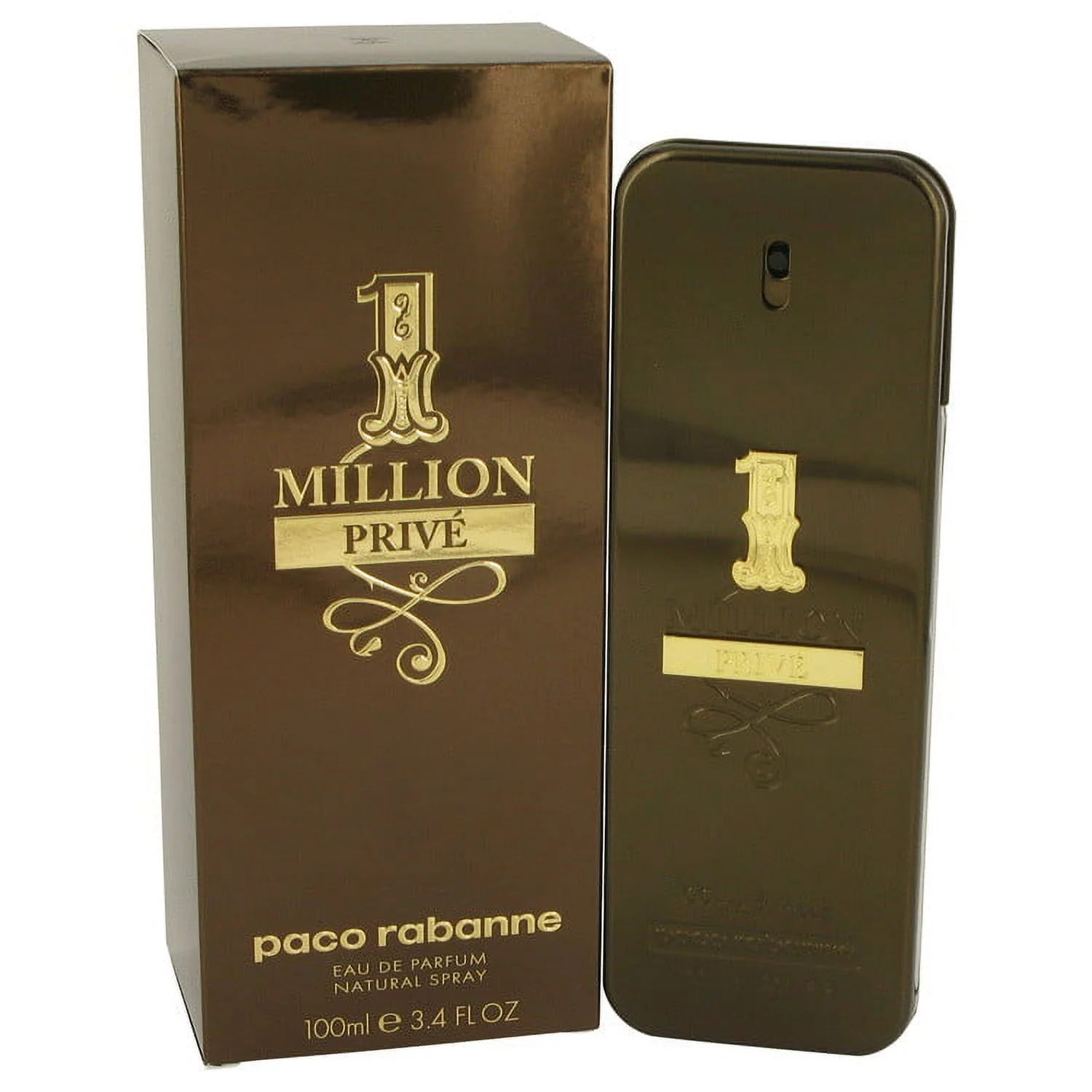 Paco Rabanne 1 Million Prive Cologne Eau De Parfum Spray For Men 3.4 Oz