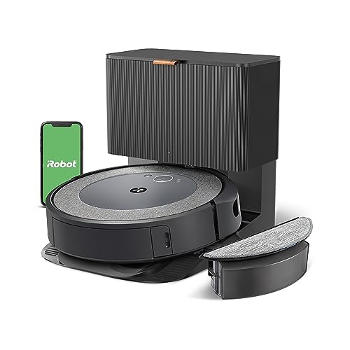 iRobot Roomba i3+ EVO (3550) Self-Emptying Robot Vacuum – Now Clean by Room with Smart Mapping, Empties Itself for Up to 60 Days, Works with Alexa, Ideal for Pet Hair, Carpets​, Roomba i3+