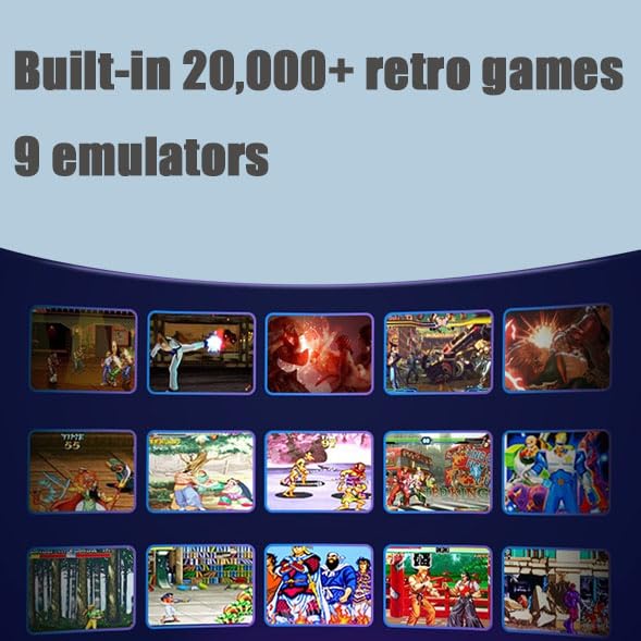 Wireless Retro Game Console-Game Consoles with Built in Games,Retro Game Stick with Retro Video Games,4K HDMI Output, 9 Emulators, Dual 2.4G Wireless Controllers,Plug and Play Video Games for tv