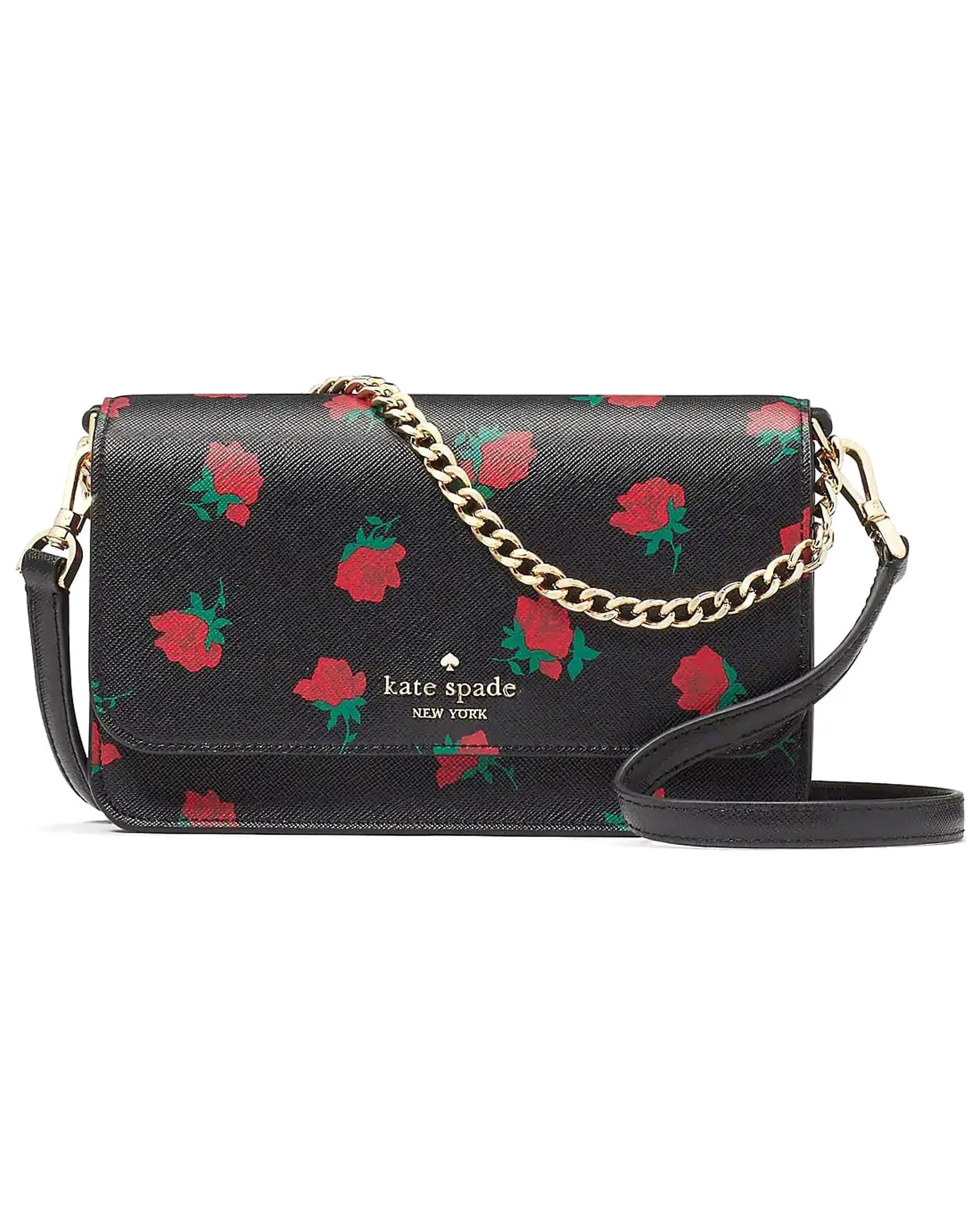 Madison Rose Toss Printed Small Flap Crossbody