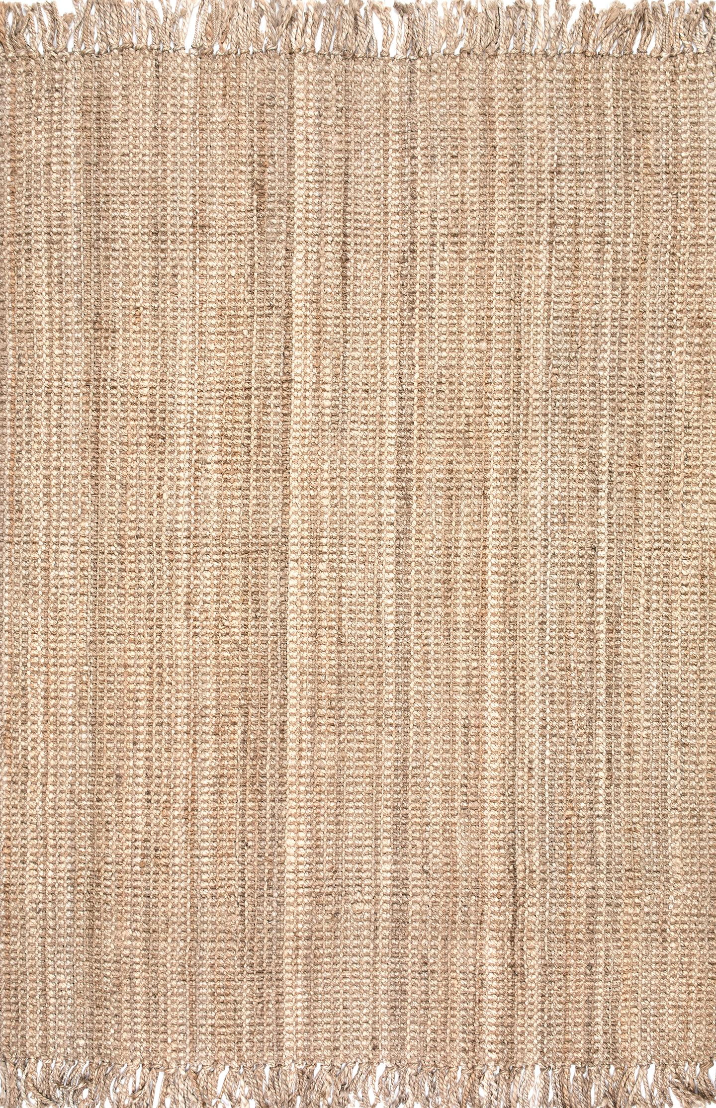 nuLOOM Daniela Farmhouse Chunky Jute Accent Rug, 2' x 3', Natural