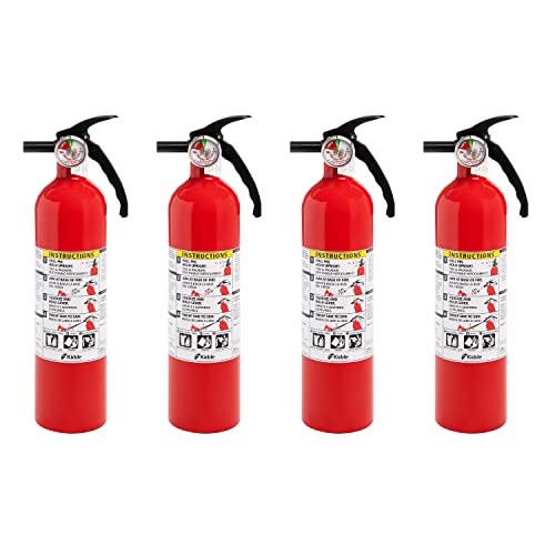 Kidde Fire Extinguisher for Home, 1-A:10-B:C, Dry Chemical Extinguisher, Red, Mounting Bracket Included, 2 Pack