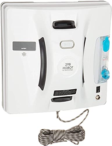 HOBOT-298 Window Cleaning Automatic Robot with Ultrasonic Water Spray, Intelligent Cleaning, AI Smart Route Plan, Replaceable Water Tank, and Control via Smartphone or Remote