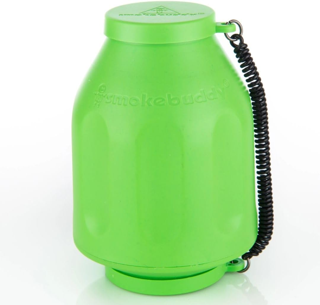 Smoke Buddy Personal Air Purifier Cleaner Filter Removes Odor - Lime Green