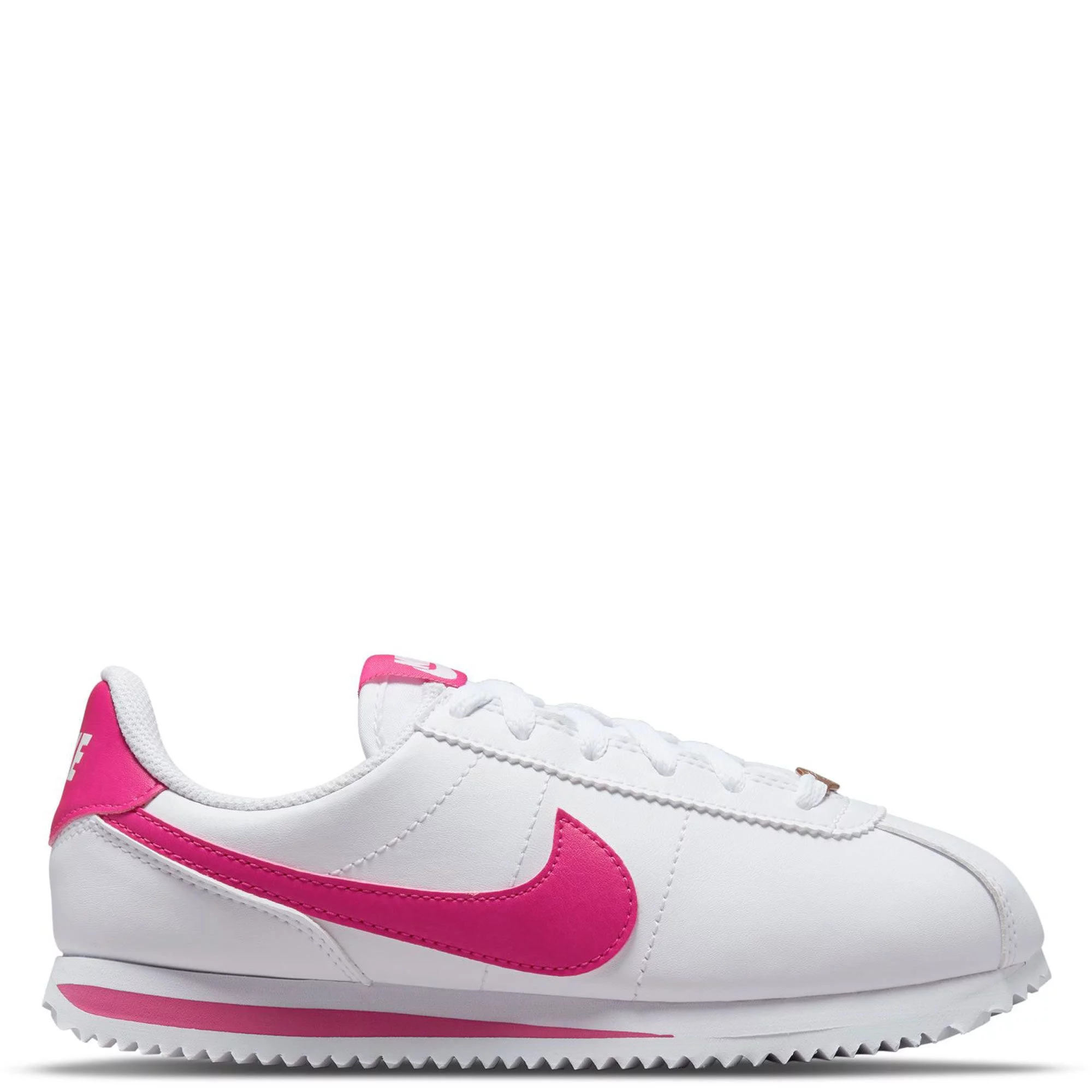 Nike Grade School Cortez Basic SL Sneaker White/Pink Prime 904764-109 Size 7 US