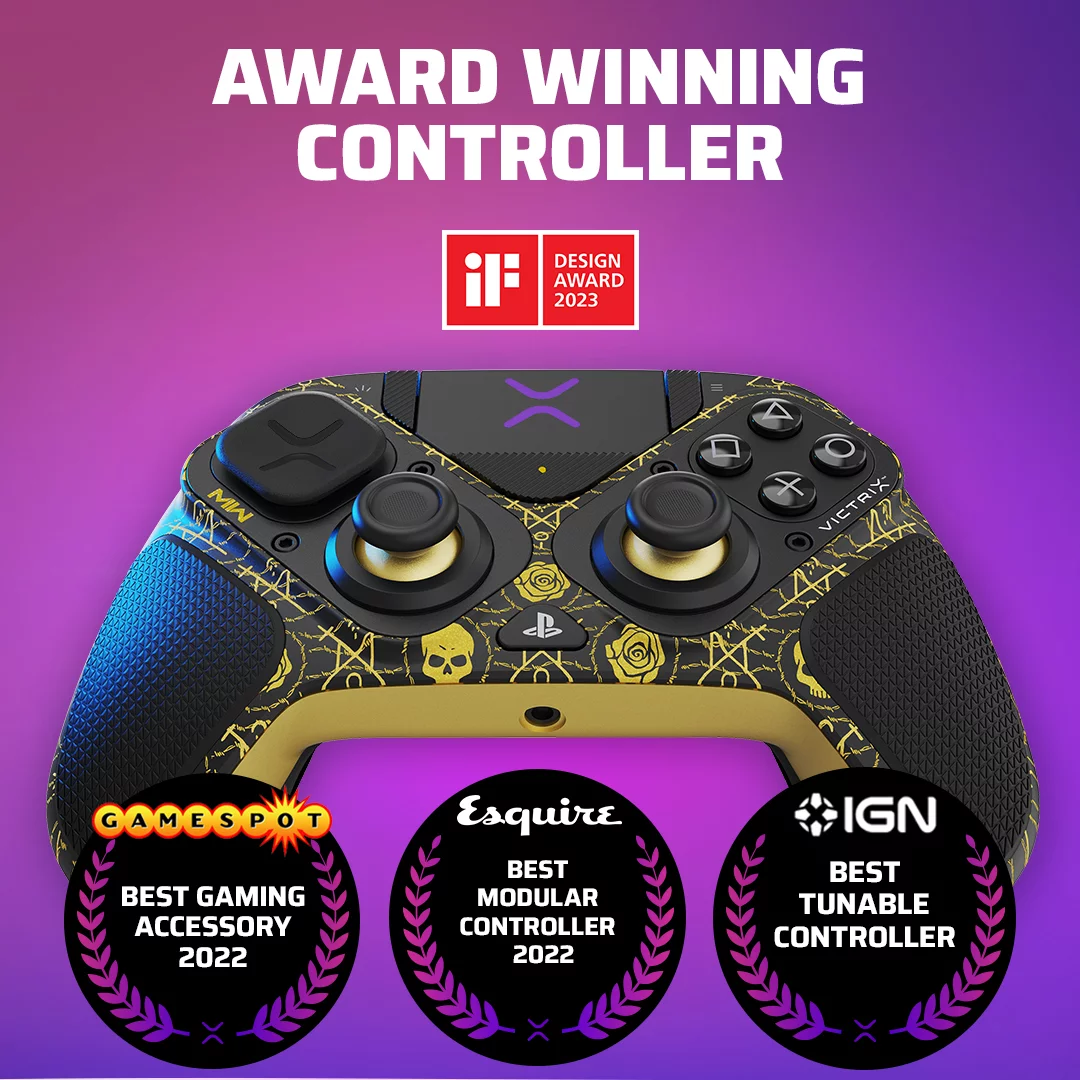 Call of Duty Modern Warfare 2 Victrix Pro BFG Wireless PlayStation 5 Controller for PS4/PS5/PC - COD MW2 Las Almas Golden Cartel Edition