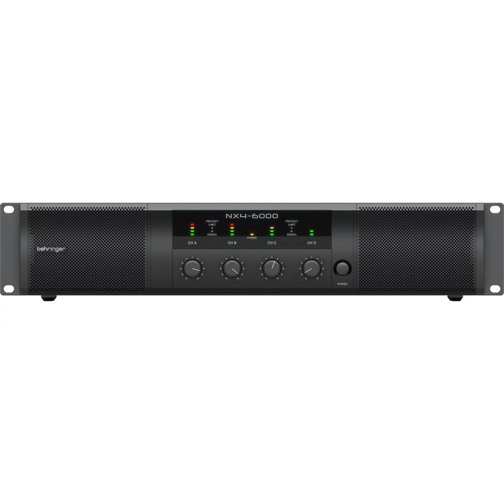 Behringer NX4-6000 Lightweight 4-Channel 6000W Class-D Power Amplifier