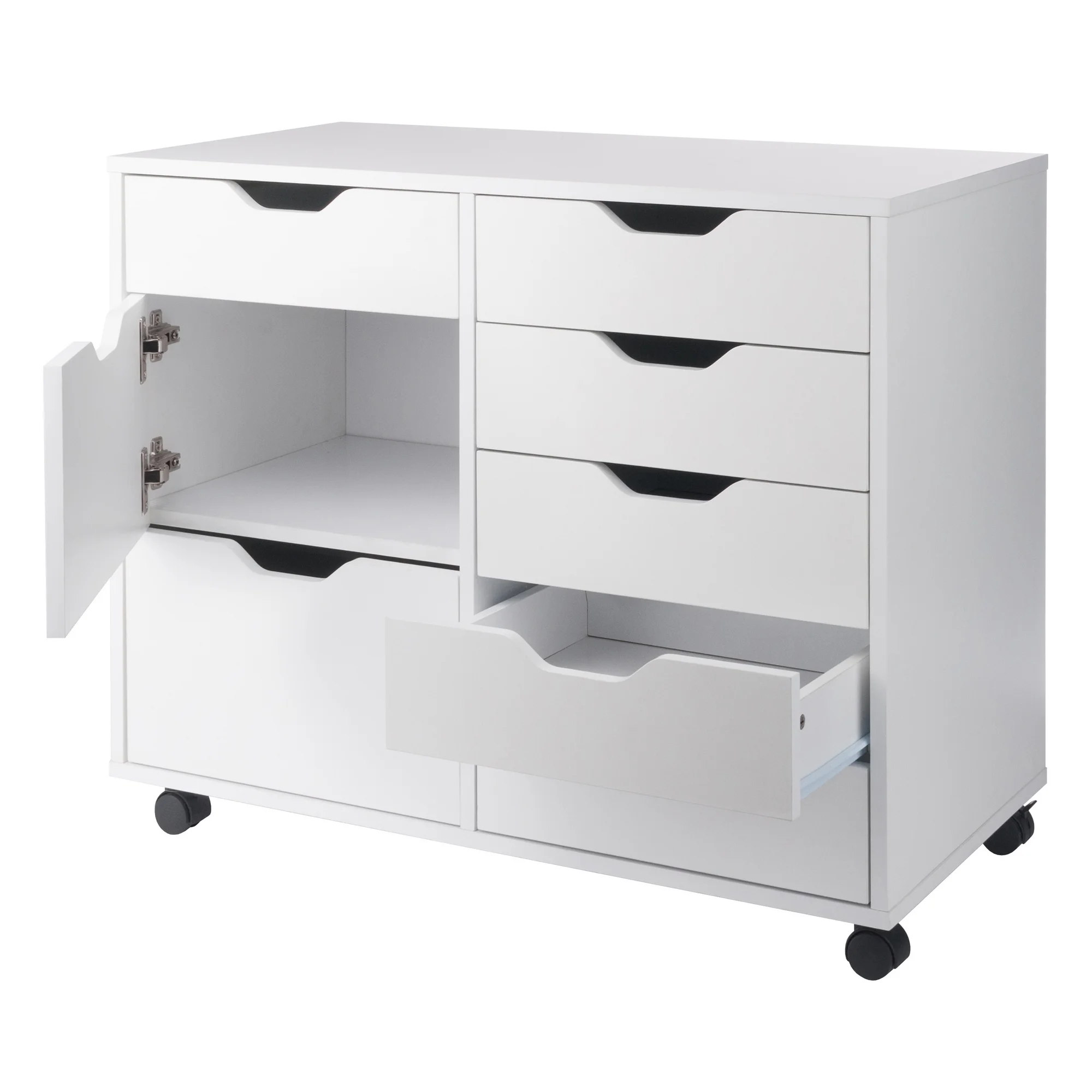 Winsome Wood Halifax Storage Cabinet, White