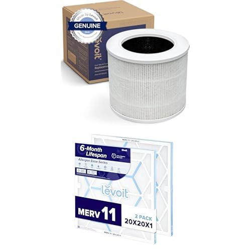 LEVOIT Core Mini-P Air Purifier Replacement Filter, 3-in-1, High-Efficiency Activated Carbon, Core Mini-RF, 1 Pack, White