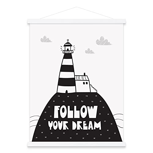 24x36 24x18 24x30 Poster Frame, Magnetic Wood Frame Frames for Photo Picture Canvas Artwork Wall Hanging (1 Pack, 24