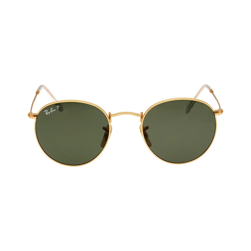 Ray-Ban Round Metal Frame Green Classic Lens Unisex Sunglasses RB3447