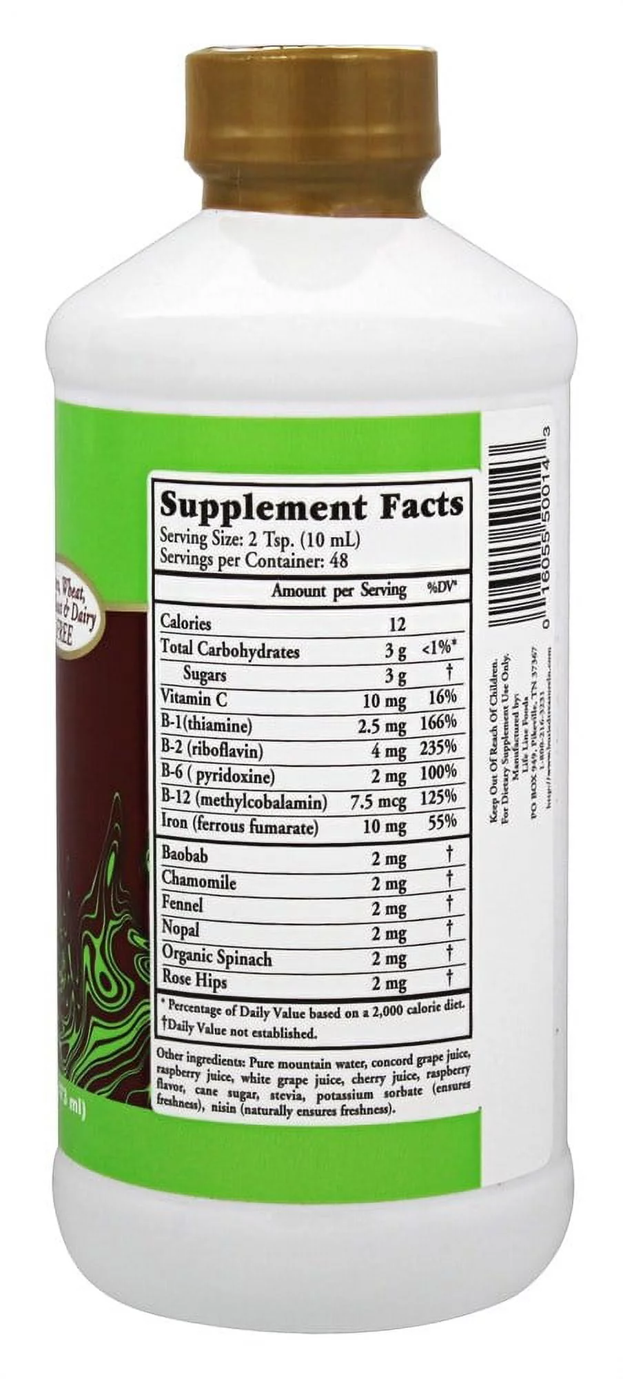 Buried Treasure Herbal Iron Liquid Nutrients 16 fl.oz (473ml)