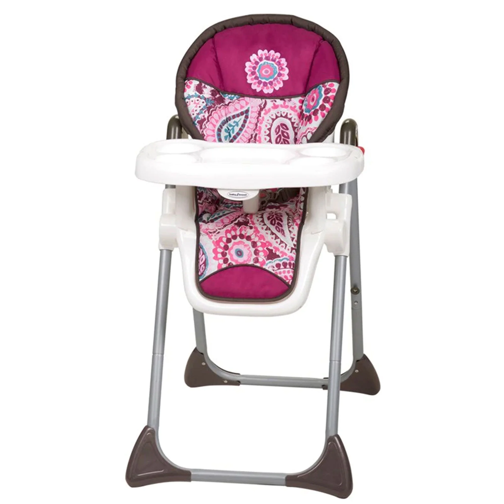 Baby Trend Sit-Right Compact Freestanding Foldable High Chair, Paisley