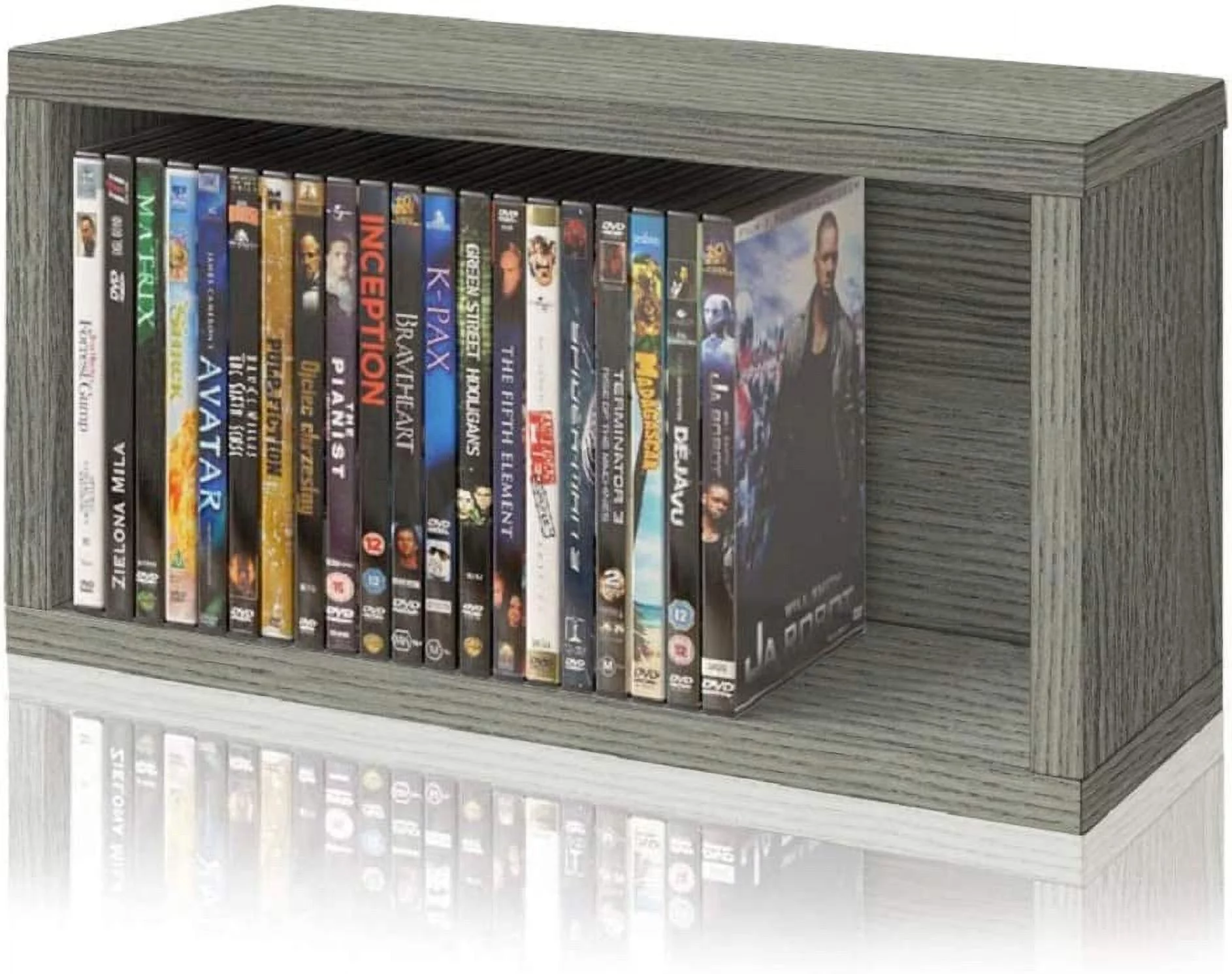 Media Storage Rack Shelf Organizer Holds 30 PS5 Games, DVDs, Blu-Rays (Tool-Free Assembly and Uniquely