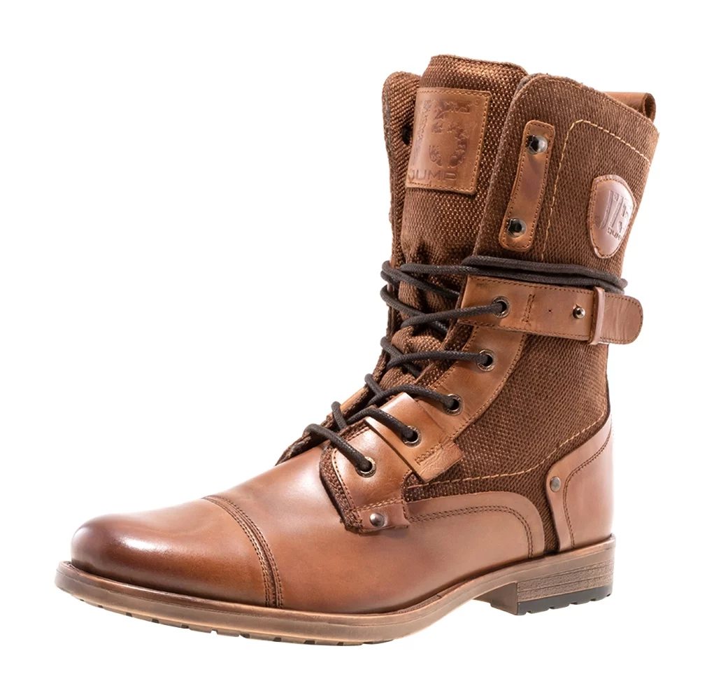 J75 by Jump Deploy Light Weight Mid-calf Cap-toe Lace-up & Inside Zipper Combat Tactical Military Boots for Men