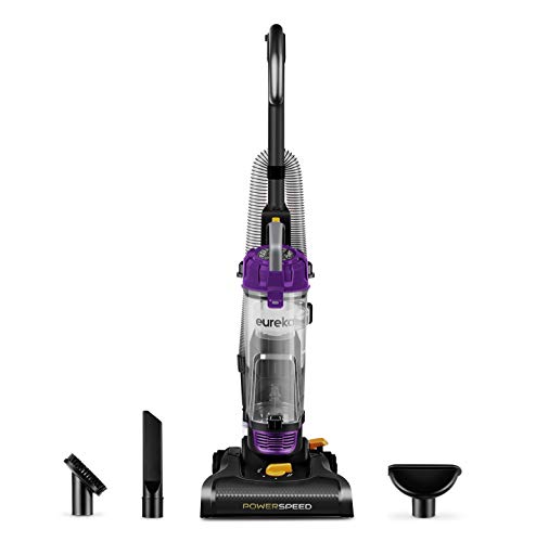 Eureka Lightweight Powerful Upright Vacuum Cleaner for Carpet and Hard Floor, PowerSpeed, New Model,Blue,black/New Model