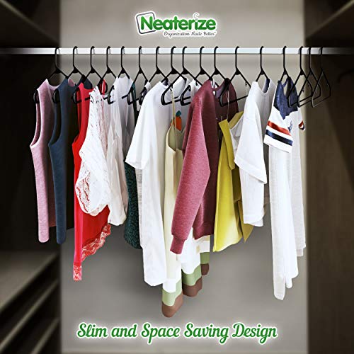 Neaterize Clothes Hangers 50 Pack White - Plastic Hangers - Ganchos Colgar Ropa