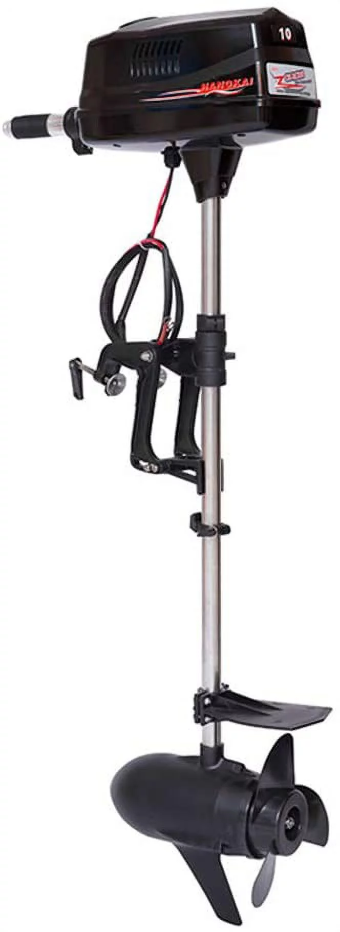 Anqidi Electric Brushless Outboard Motor, 10HP 60V 2200W Inflatable Fishing Boat Engine Tiller Control w/Propel