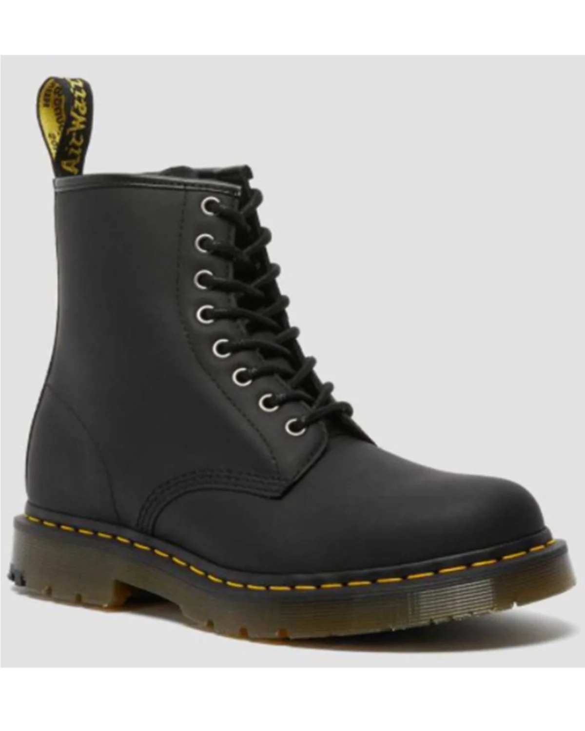 Dr. Martens Unisex Wintergrip Matte 8 Eye Lace-Up Boot Round Toe Black 14 D(M) US