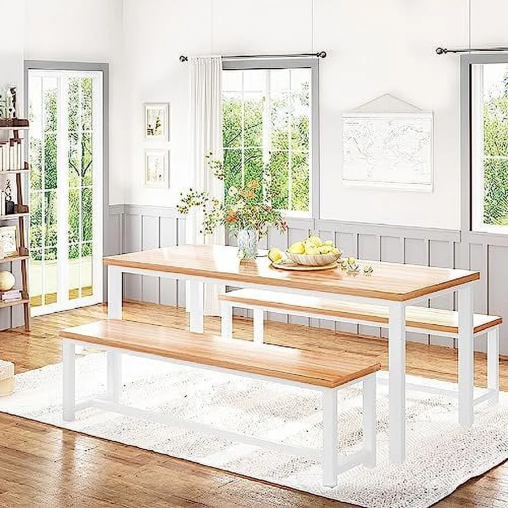 KHBIULIFE 5 PCS Dining Table Set  Modern Kitchen Table and Chairs for 4  Wood Pub  Table Set Perfect for Breakfast Nook  Small Space Living Room