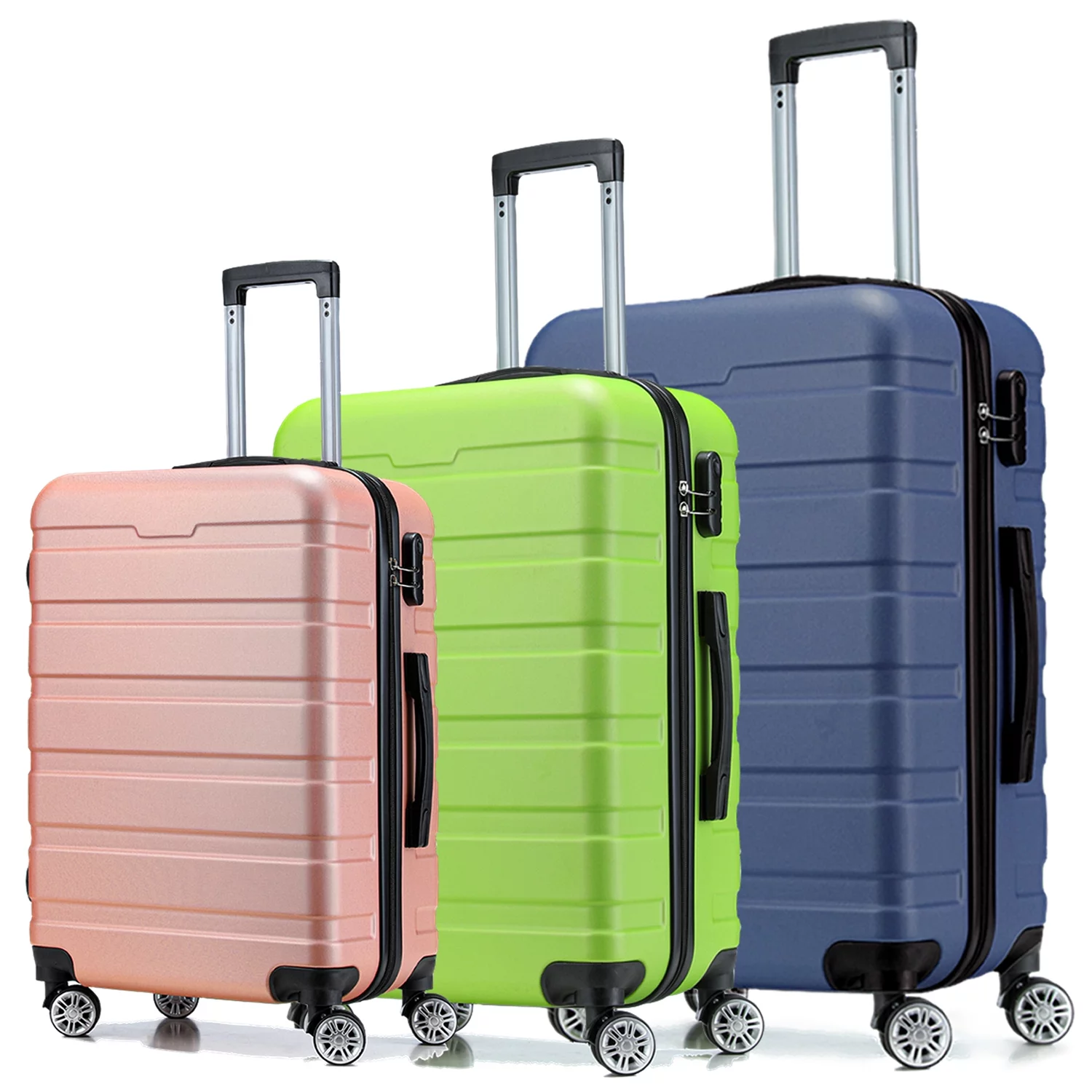 ALEX VANDO Traveler Luggage Hard Side Carry On Suitcase Hardshell Lightweight Suitcase Set With Spinner Wheels TSA Lock Travel Case Business Bag Christmas Holiday Deals (20/24/28)