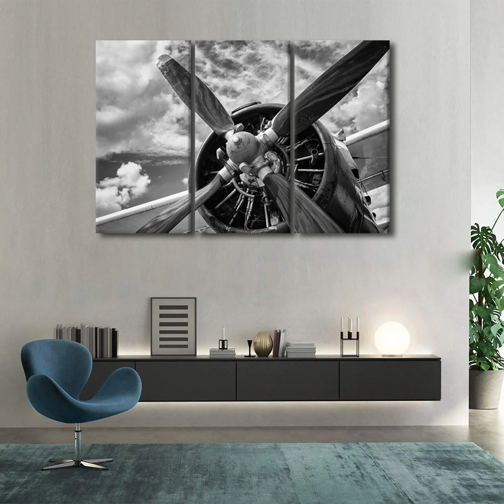 TISHIRON 3PCS Framed Canvas Wall Art Set,36