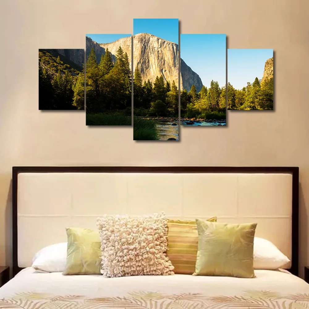 TISHIRON 5PCS Framed Canvas Wall Art Set,60