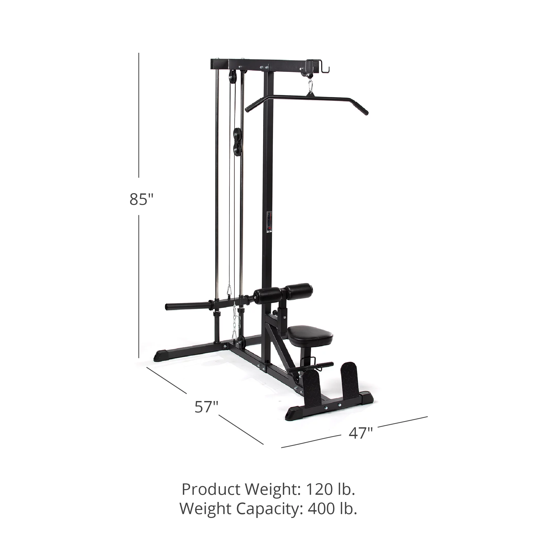 Titan Fitness Plate Loaded Lat Tower v2, Space Saving, Back, Shoulder
