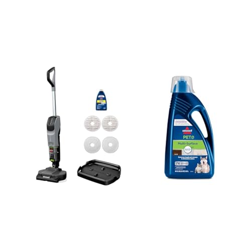 BISSELL® Spinwave Cordless Pet Hard Floor Spin Mop Cleaner 18V with washable mop pads for sealed hard floors, 23157