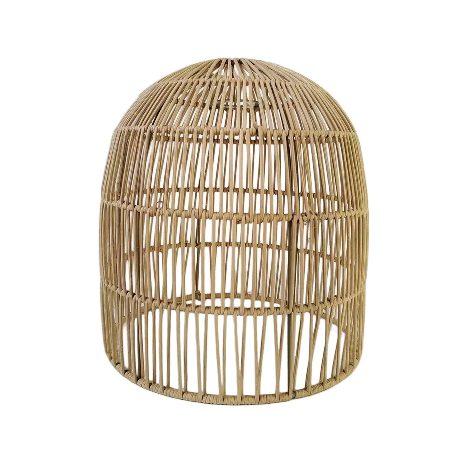 Rattan Lamp Shade Hanging Decoration Replacement Wicker Lamp Shade Lamp Shade Ceiling Pendant Light Shade for Dining Room Teahouse Home Cafe 25cm x 26cm