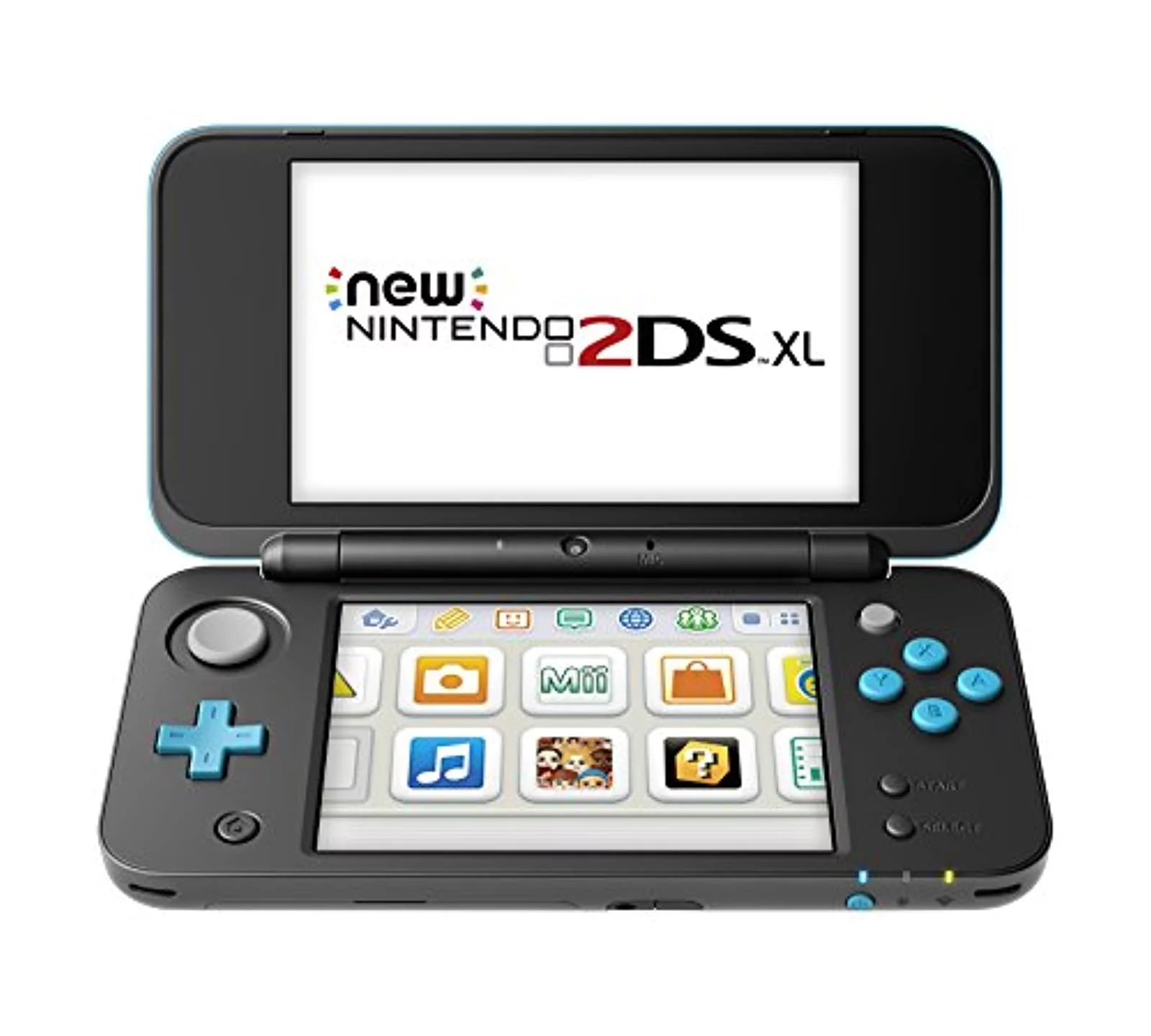 Restored Nintendo New Model 2DS XL Black Turquoise (Refurbished)