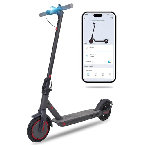 Electric Scooter, Powerful 350W Adult Electric Scooter, Up to 19Mph and 8.5