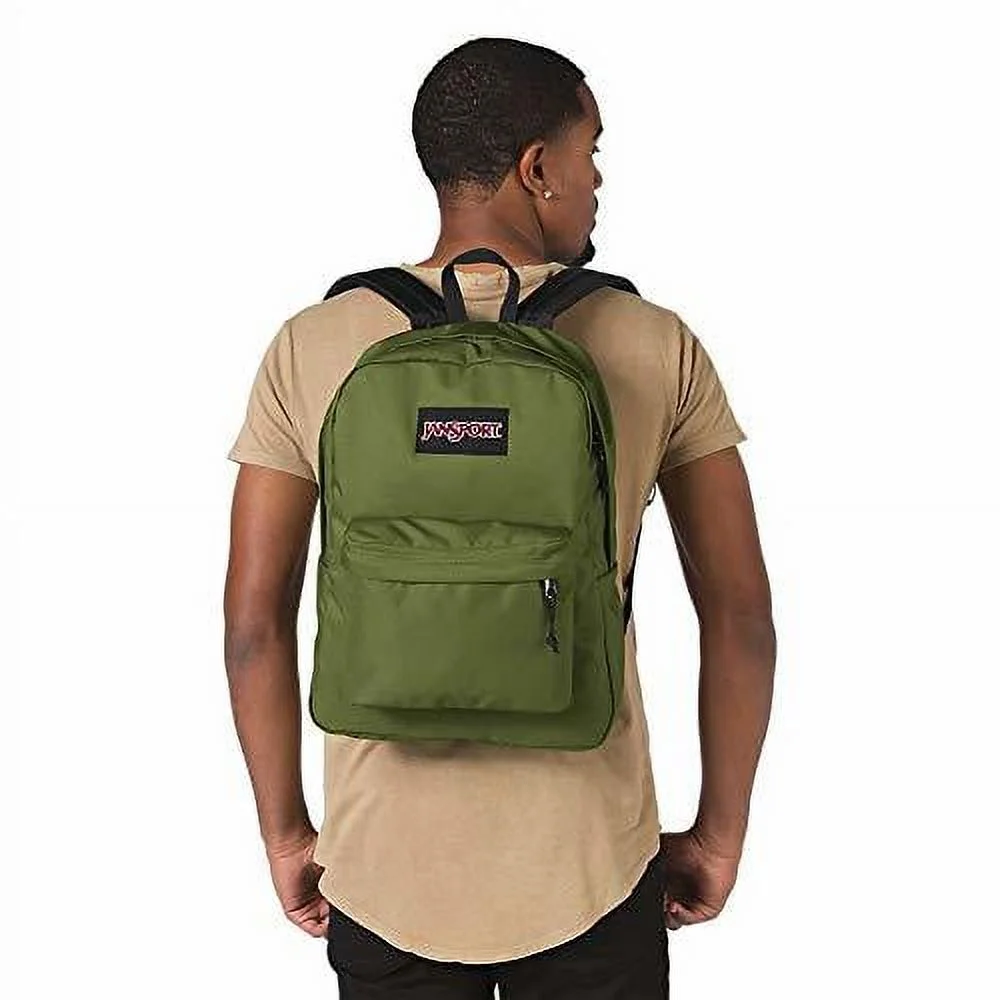 JanSport Black Label Superbreak Backpack - Lightweight School Bag - New Olive