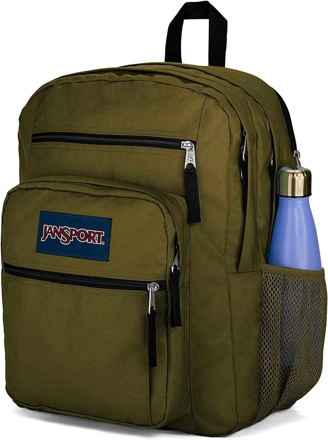 JanSport Big Student Backpack - School, Travel, Or Work Bookbag With 15-Inch Laptop Compartment(Army Green)