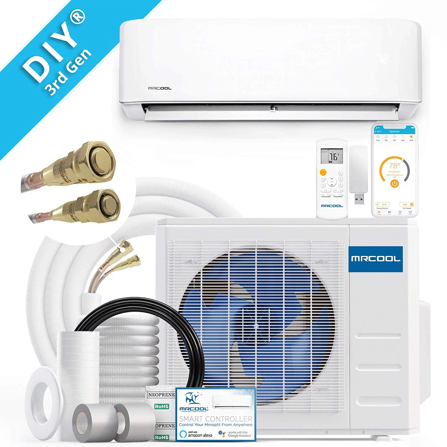MRCOOL DIY 24k BTU 20 SEER Ductless Heat Pump Split System 3rd Generation - Energy Star 230v