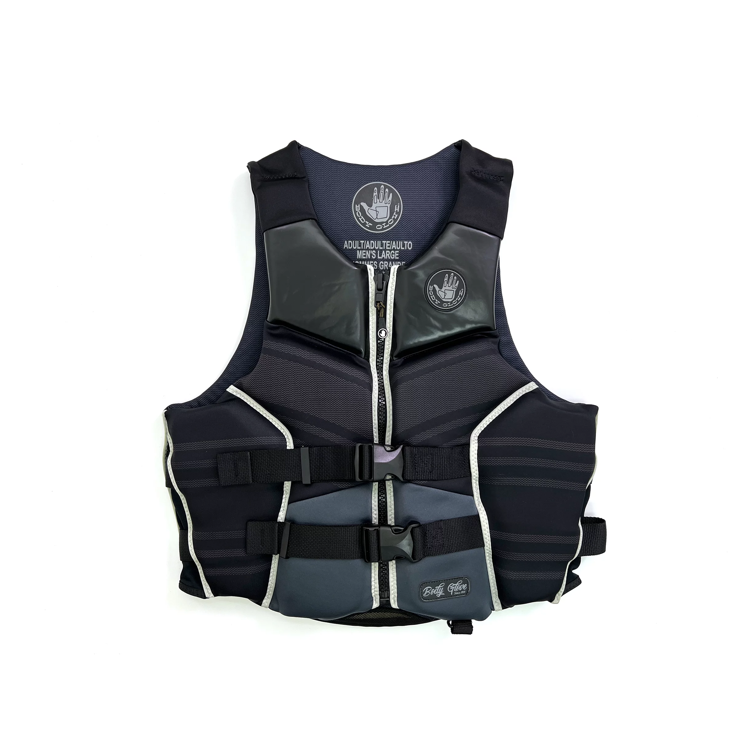 Body Glove Adult Unisex High-End Evoprene PFD, Life Jacket and Vest, Large, Black