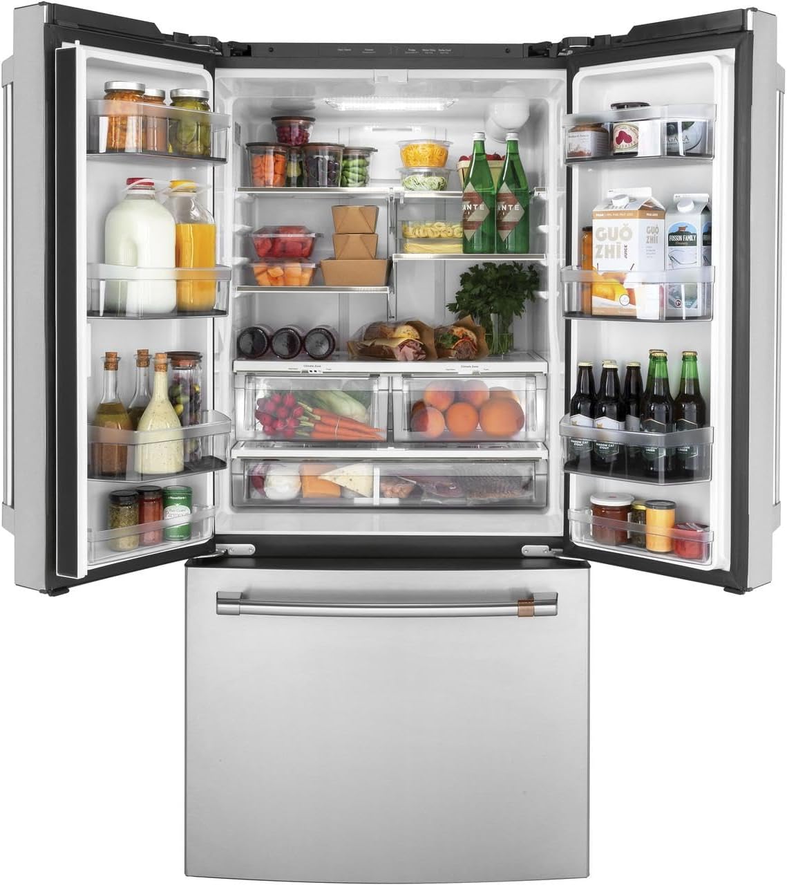Cafe CWE19SP2NS1 18.6 cu. ft. French Door Refrigerator in Stainless Steel, Counter Depth and ENERGY STAR