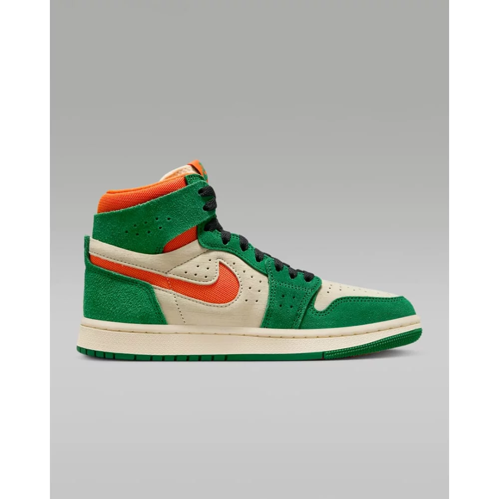 Nike Air Jordan 1 Zoom Air Comfort 2 Pine Green/Orange Blaze-Muslin DV1305-308 Women's Size 6 Medium