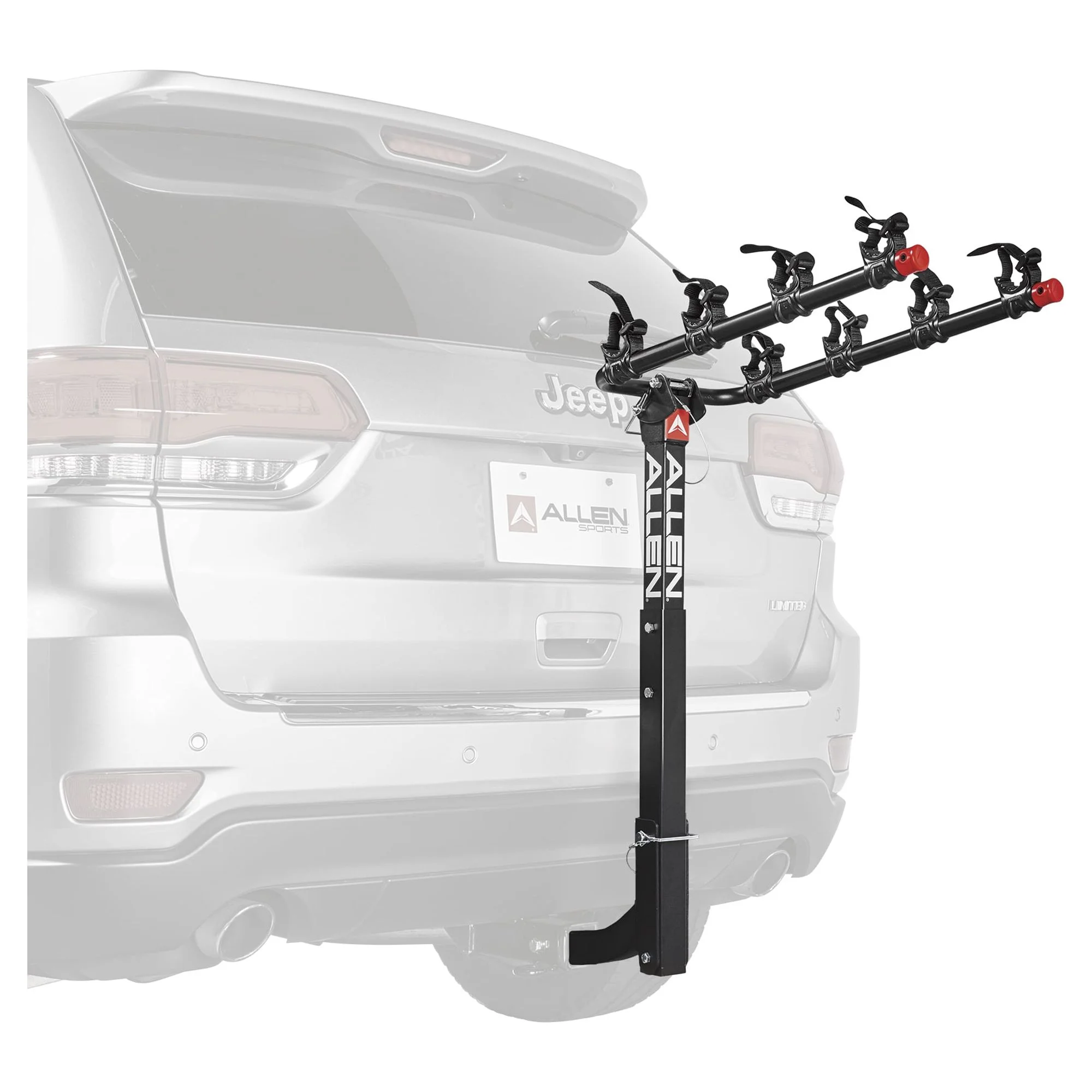 Allen Sports Deluxe 4-Bicycle Hitch Mounted Bike Rack Carrier, 542RR