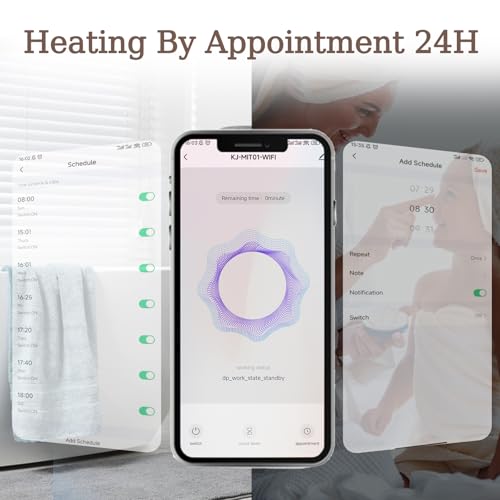 WiFi Smart Towel Warmer 25L Large Capacity Towel Warmers for Bathroom 24H Timer Hot Towel Warmer Bucket, Overheat protection, 3 Heating Settings Fits Up to Two 60