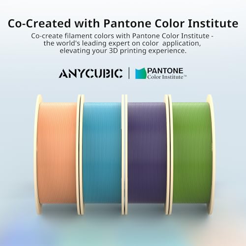 ANYCUBIC PLA 3D Printer Filament, RFID 3D Printing PLA Filament 1.75mm Dimensional Accuracy +/- 0.02mm, 1KG Spool (2.2 lbs), Pearl Black