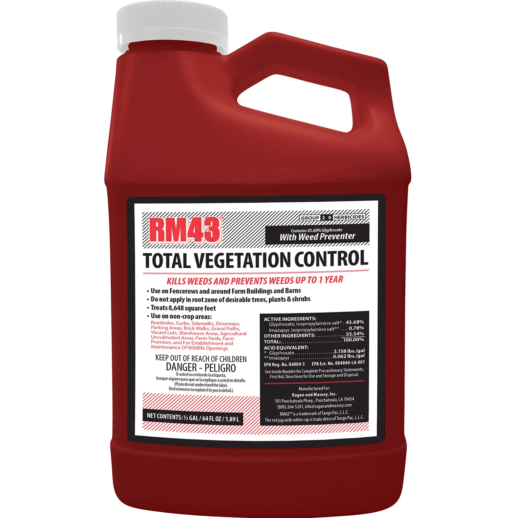 RM43 Total Vegetation Control, (64 oz) - 1/2 gallon